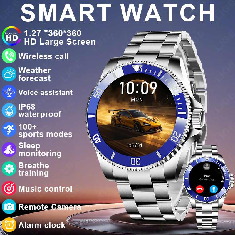 Korean Luxury Lifestyle - LIGE 2026 Style Luxury Smart Watch