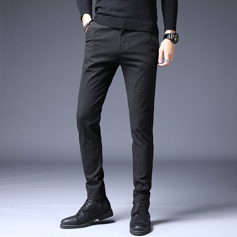 Spring Elastic Men's Casual Pa - مراجعة Korean Men Lifestyle وسعره