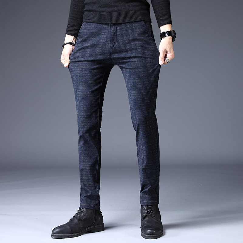 Spring Elastic Men's Casual Pa - مراجعة Korean Men Lifestyle وسعره
