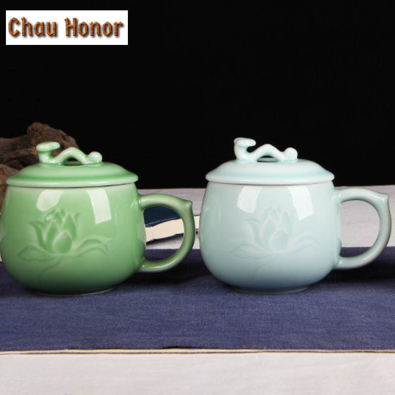 350ml Longquan Celadon Lotus C - مراجعة Celadon Ceramic Cup وسعره