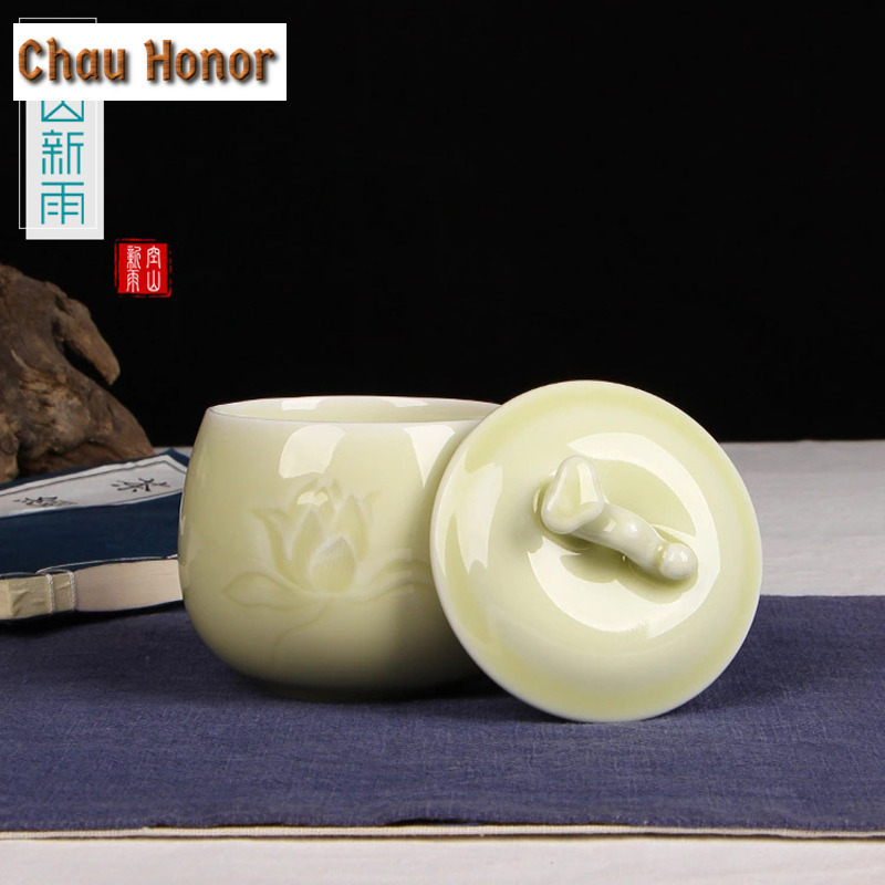 350ml Longquan Celadon Lotus C - مراجعة Celadon Ceramic Cup وسعره