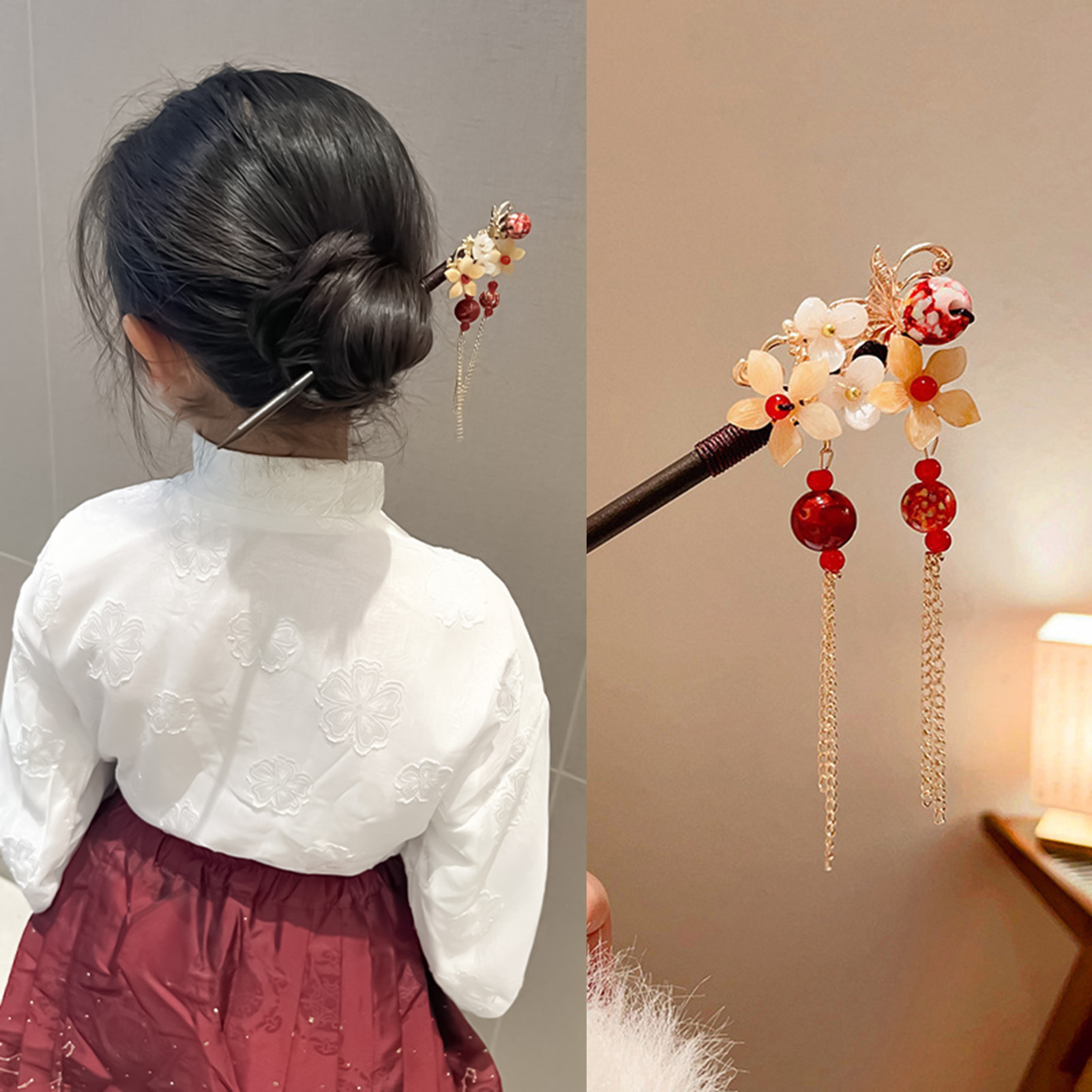 Holiday Party Chinese Hair Sti - مراجعة Hanbok Hair Pin وسعره