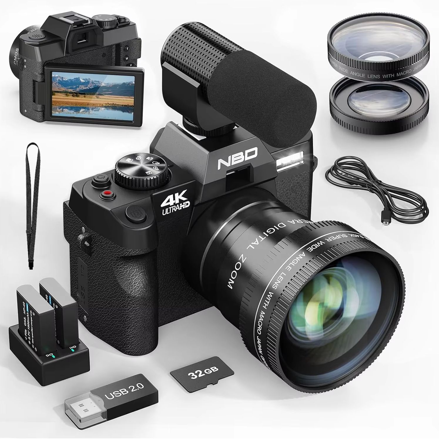 NBD S100F 48MP&4K Digital Came - مراجعة Korean Lifestyle Vlogs وسعره