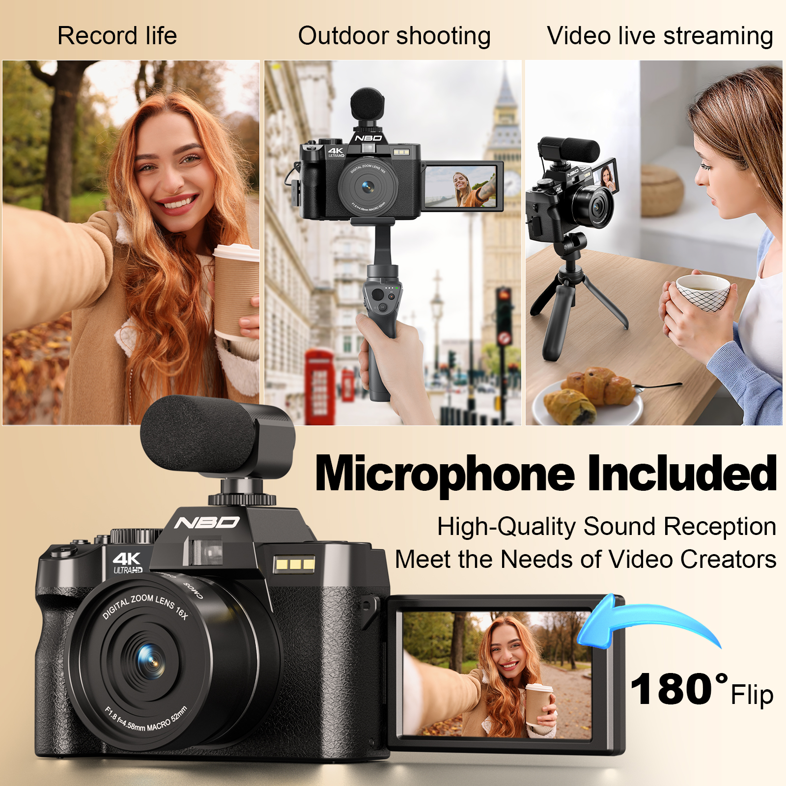 NBD S100F 48MP&4K Digital Came - مراجعة Korean Lifestyle Vlogs وسعره
