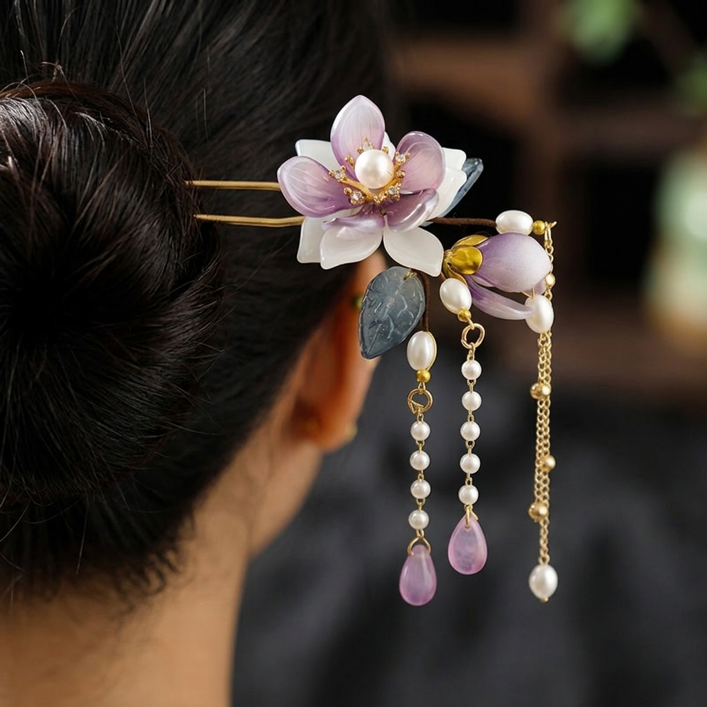 Alloy U Shaped Hair Pin With O - مراجعة Hanbok Hair Pin وسعره