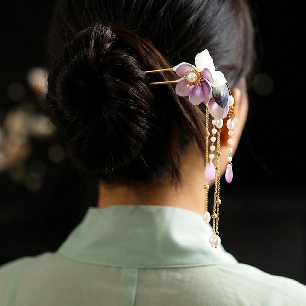 Alloy U Shaped Hair Pin With O - مراجعة Hanbok Hair Pin وسعره