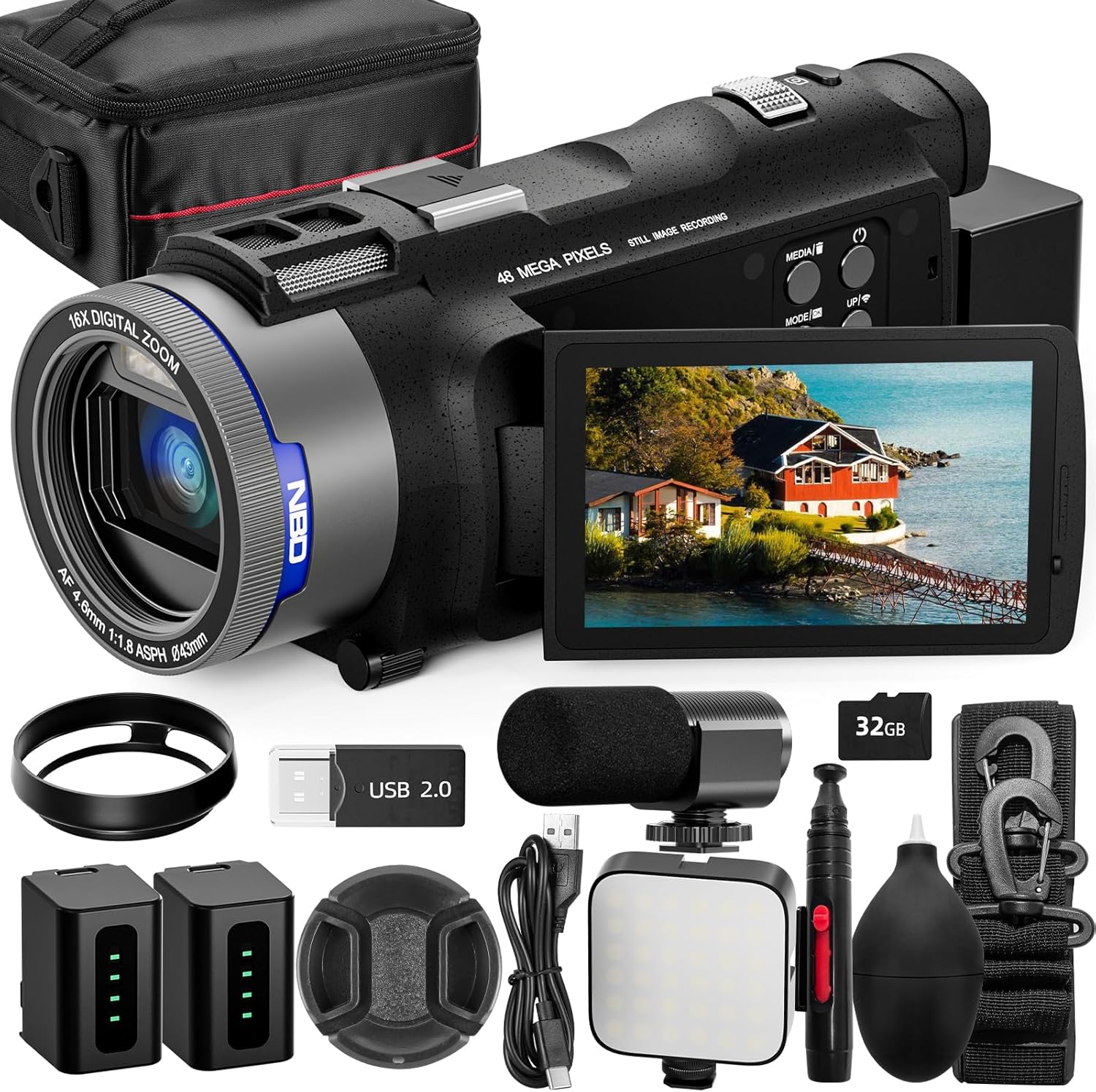 NBD 4K Camcorder Video Camera  - مراجعة Korean Lifestyle Vlogs وسعره