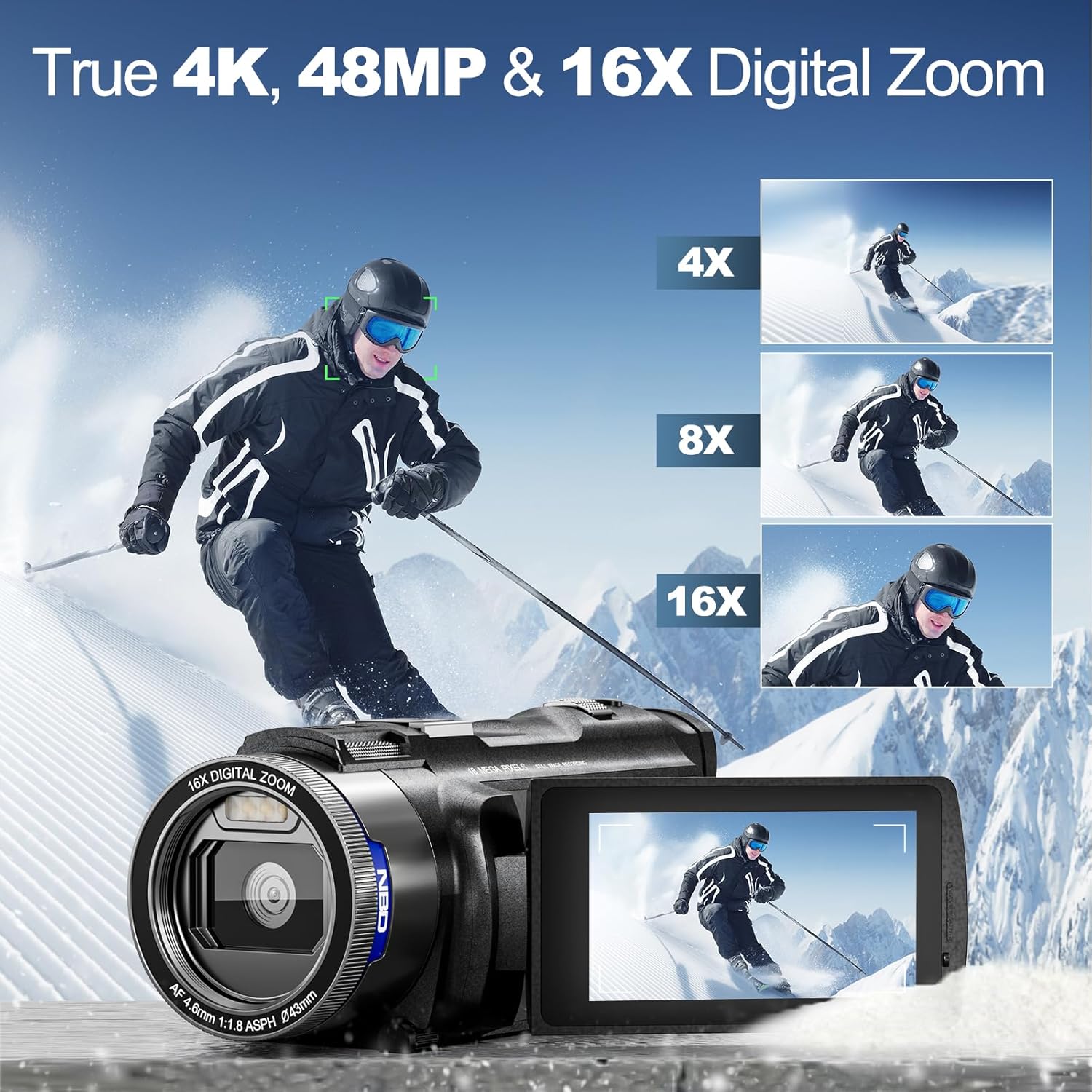 NBD 4K Camcorder Video Camera  - مراجعة Korean Lifestyle Vlogs وسعره