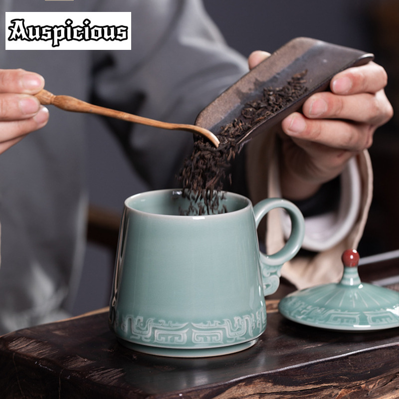 395ml Longquan Celadon Bronze  - مراجعة Celadon Ceramic Cup وسعره