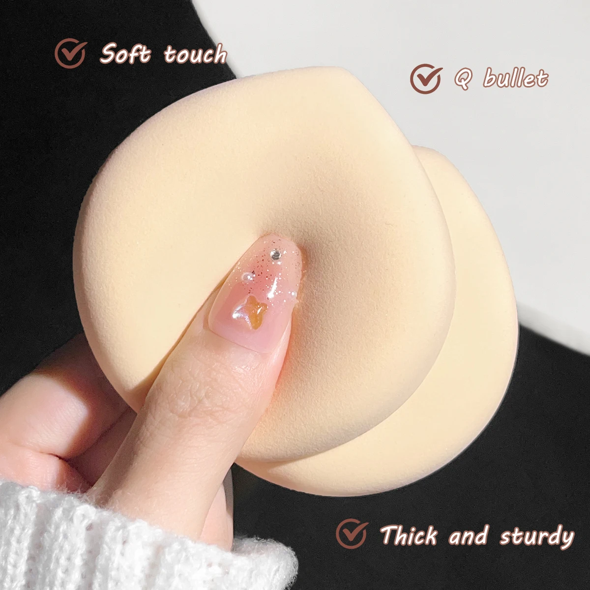 Dry and wet makeup puff sponge - مراجعة Bb Cushion Korean وسعره