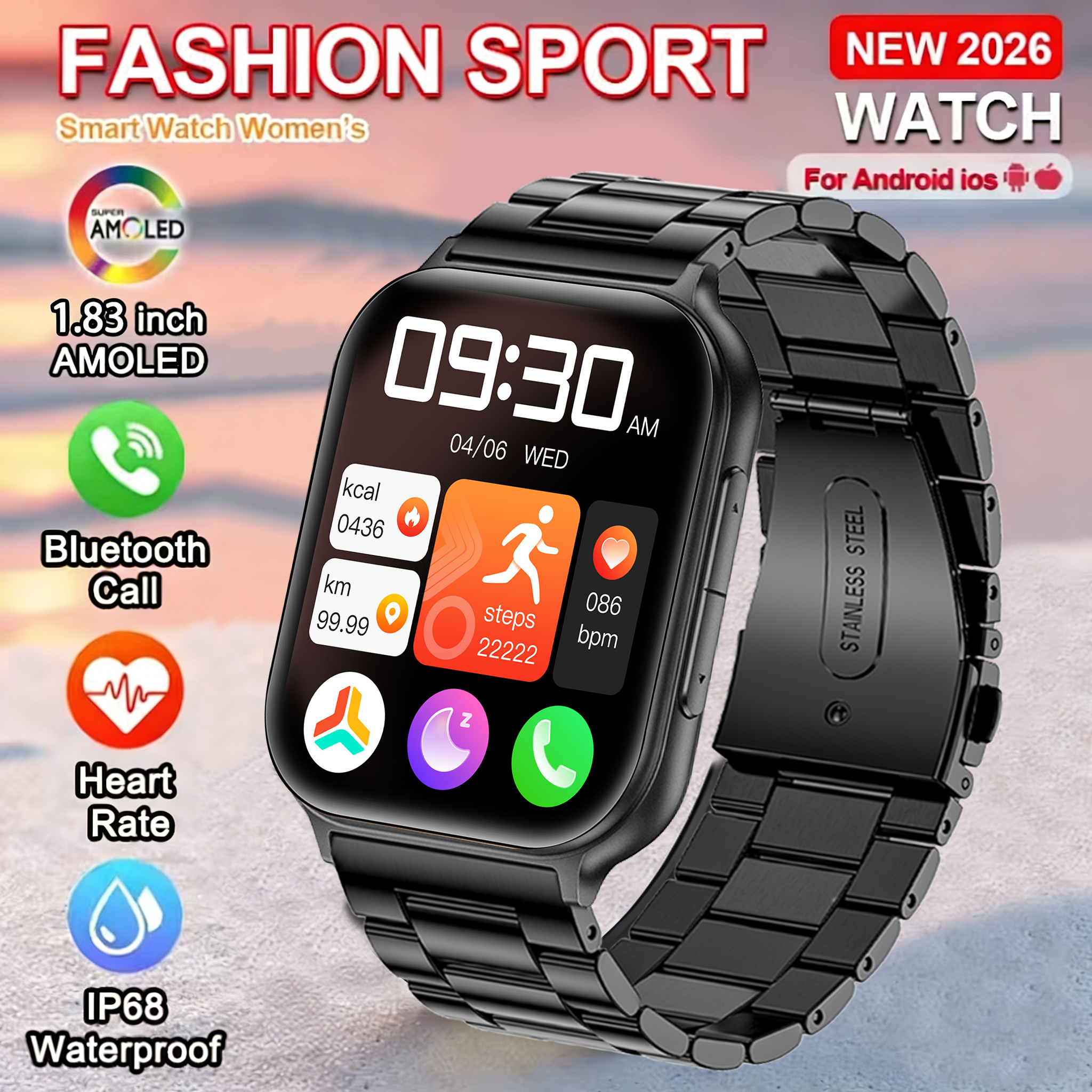 2026 New Style 1.83'' Smart Wa - مراجعة Korean Men Lifestyle وسعره