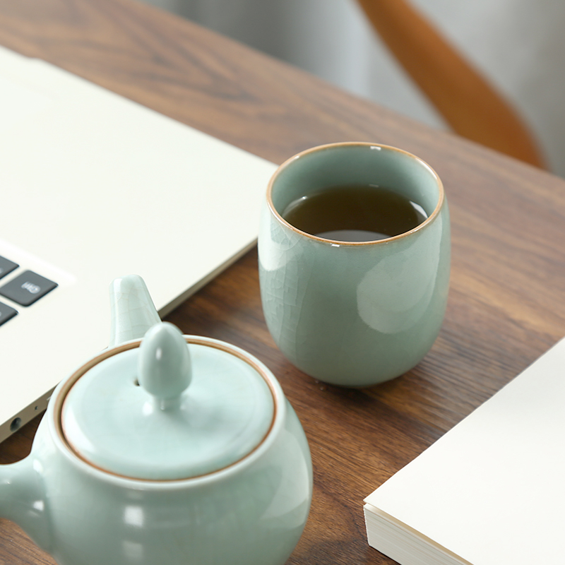 CHANSHOVA-Porcelain Tea Cup Se - مراجعة Celadon Ceramic Cup وسعره
