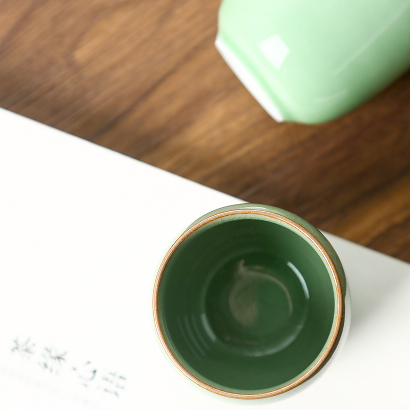 CHANSHOVA-Porcelain Tea Cup Se - مراجعة Celadon Ceramic Cup وسعره