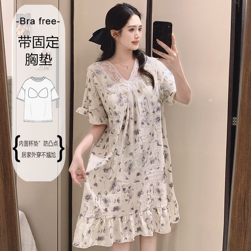 Plus Size Sweet Floral Print N - مراجعة Korean Lifestyle وسعره
