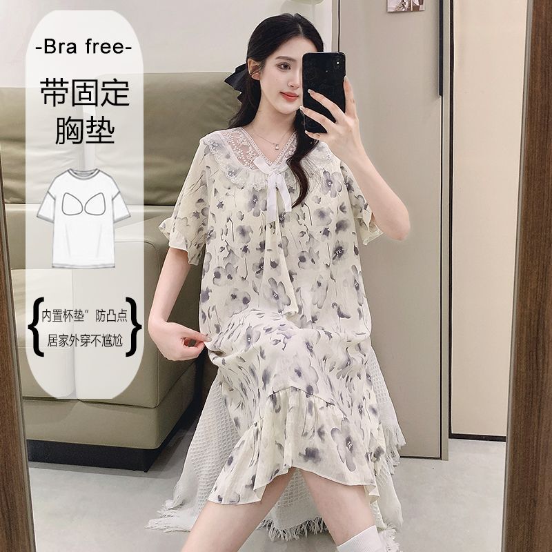 Plus Size Sweet Floral Print N - مراجعة Korean Lifestyle وسعره