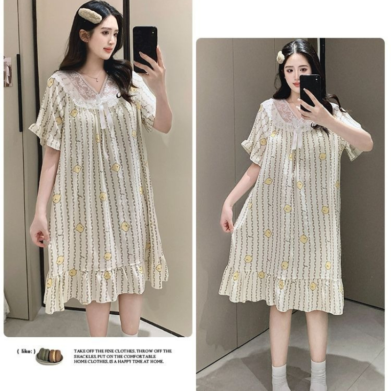 Plus Size Sweet Floral Print N - مراجعة Korean Lifestyle وسعره