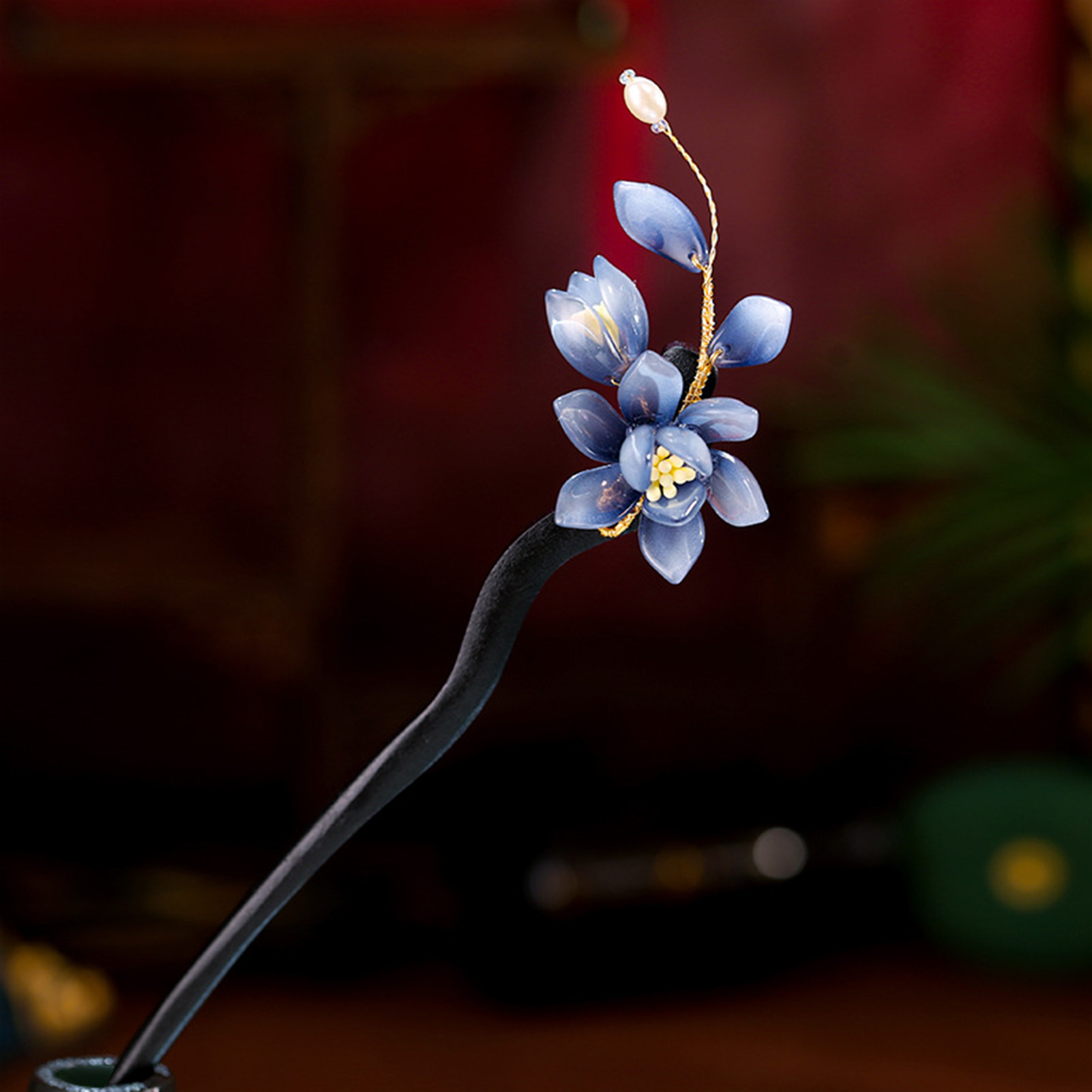 Wedding Hanfu Hairpin wood hai - مراجعة Hanbok Hair Pin وسعره