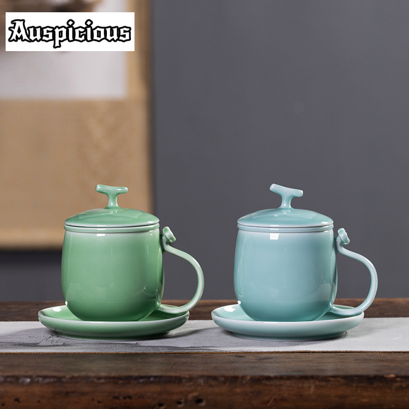 400ml Azure Longquan Celadon F - مراجعة Celadon Ceramic Cup وسعره