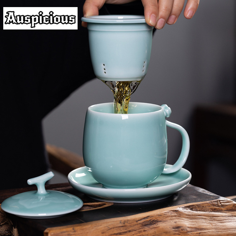 400ml Azure Longquan Celadon F - مراجعة Celadon Ceramic Cup وسعره