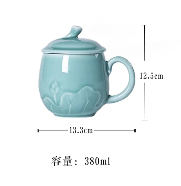 Longquan celadon office tea cu - مراجعة Celadon Ceramic Cup وسعره