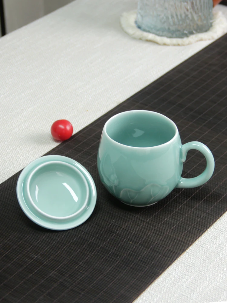 Longquan celadon office tea cu - مراجعة Celadon Ceramic Cup وسعره