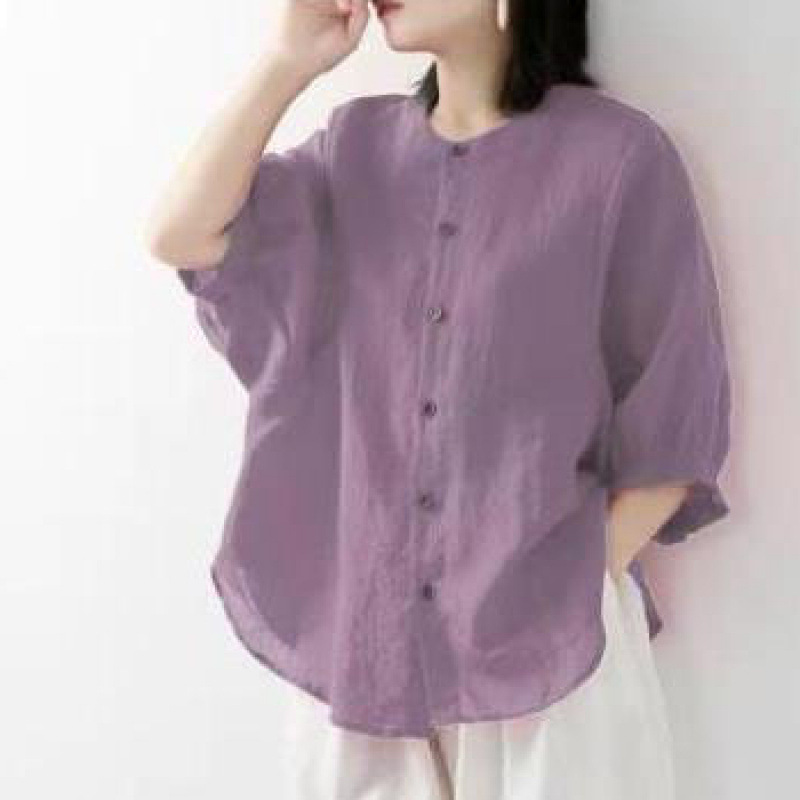 Cotton and linen shirt women's - مراجعة Korean Lifestyle وسعره