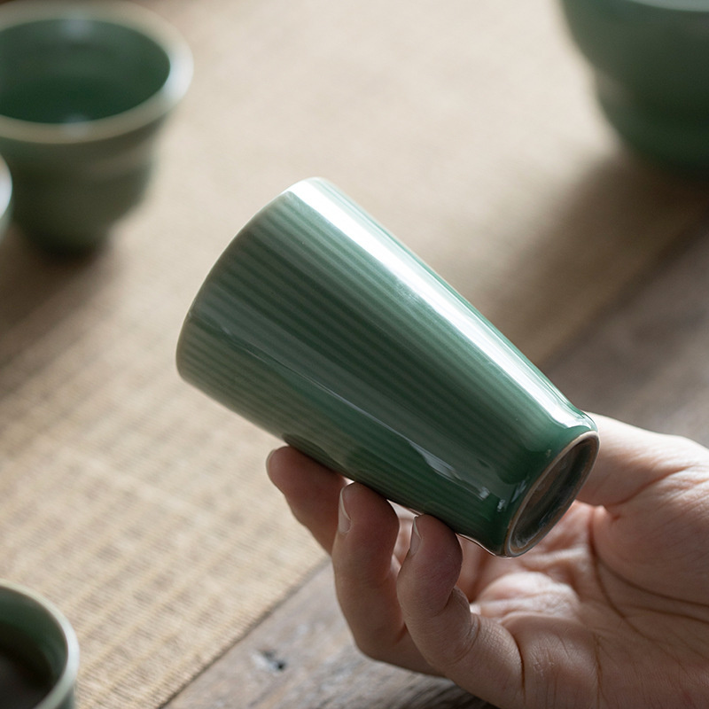 90ML Yue Kiln Celadon Tea Cup  - مراجعة Celadon Ceramic Cup وسعره