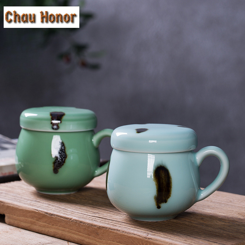 330ml Longquan Celadon Filter  - مراجعة Celadon Ceramic Cup وسعره