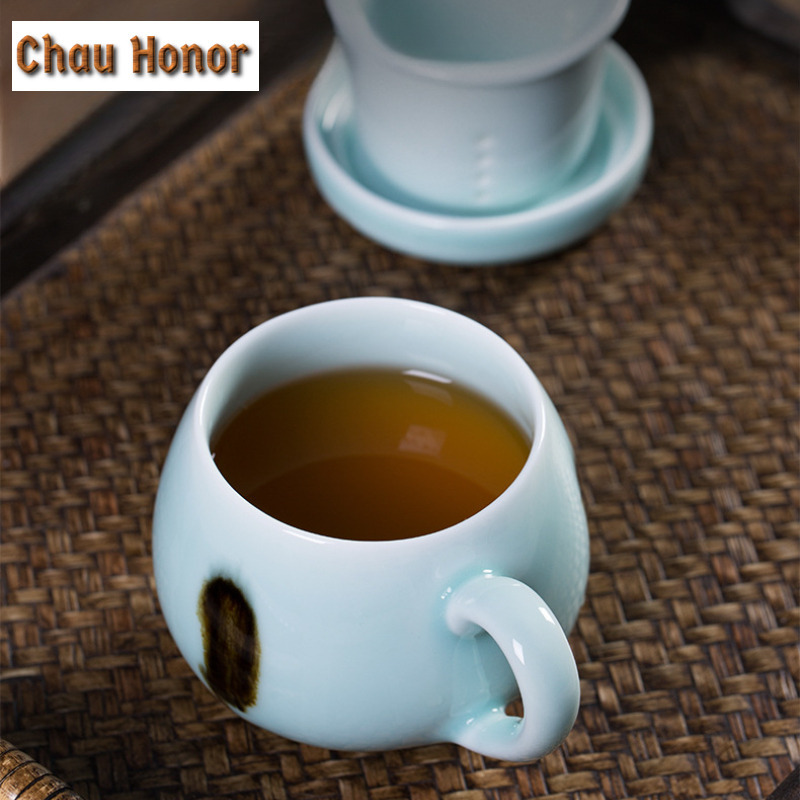 330ml Longquan Celadon Filter  - مراجعة Celadon Ceramic Cup وسعره