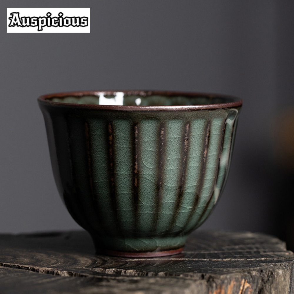 85ml Handmade Ge Kiln Iron Bod - مراجعة Celadon Ceramic Cup وسعره