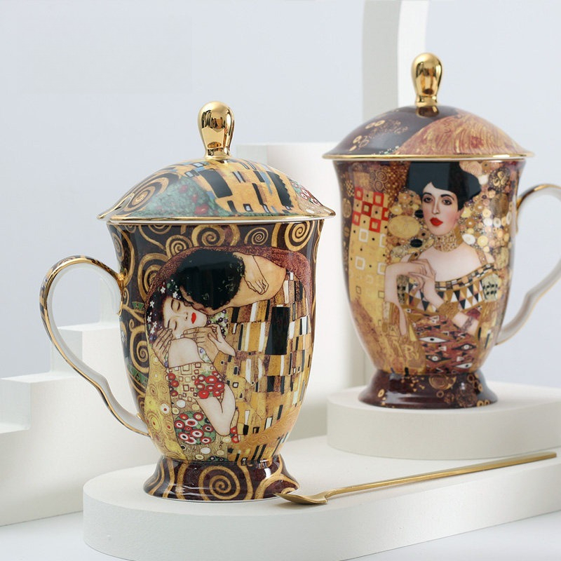 European Ceramic Mug with Lid  - مراجعة Celadon Ceramic Cup وسعره