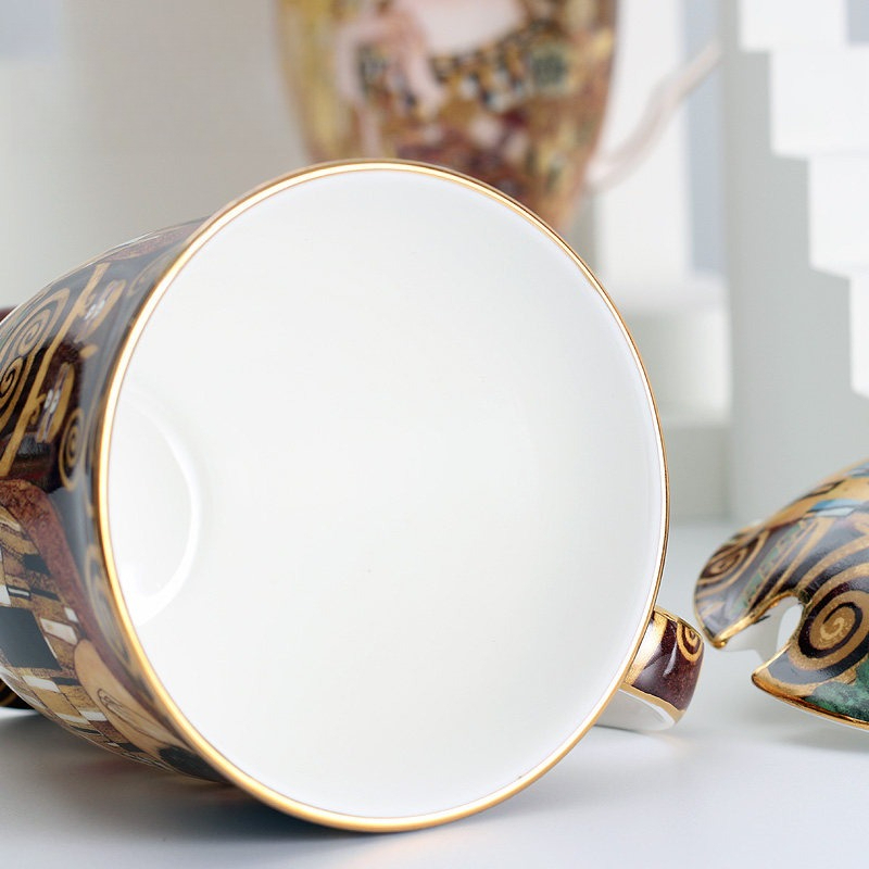 European Ceramic Mug with Lid  - مراجعة Celadon Ceramic Cup وسعره
