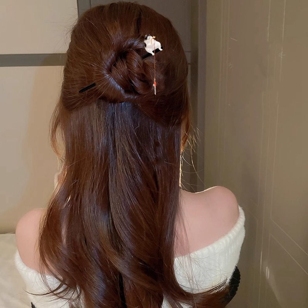 Antique Cat Fishing Wooden Hai - مراجعة Hanbok Hair Pin وسعره