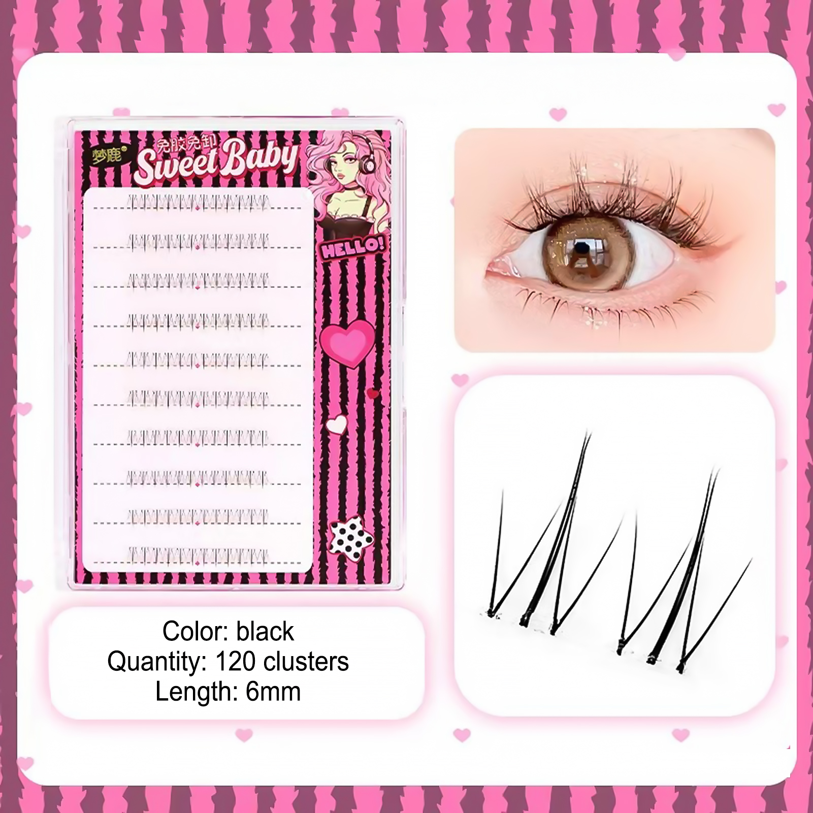 Women DIY Curling Eyelash Clus - مراجعة Korean Lifestyle Products وسعره
