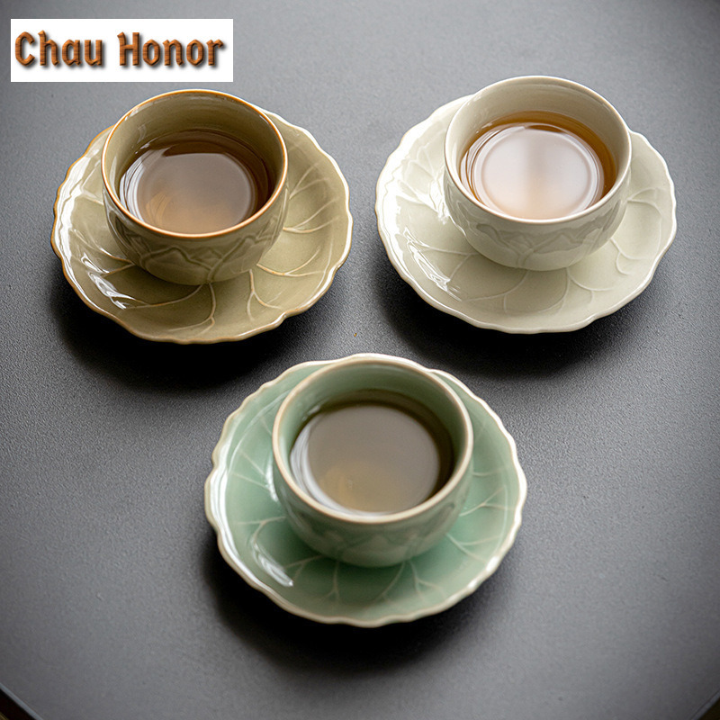 65ml Retro Celadon Sample Tea  - مراجعة Celadon Ceramic Cup وسعره