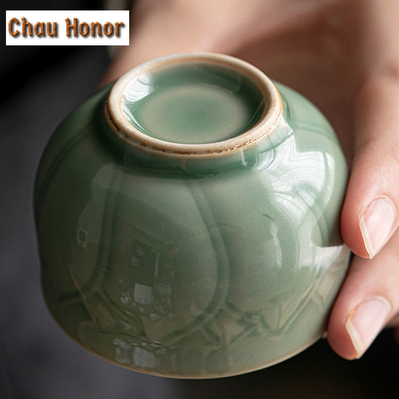 65ml Retro Celadon Sample Tea  - مراجعة Celadon Ceramic Cup وسعره
