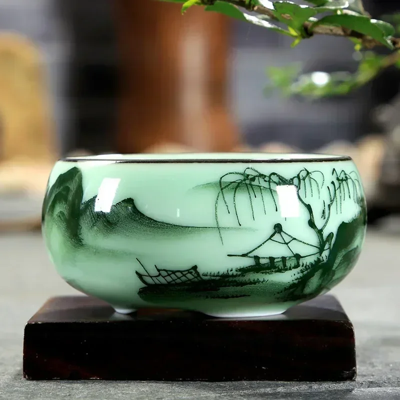 Tea Cup Ceramic  1PC Celadon H - مراجعة Celadon Ceramic Cup وسعره