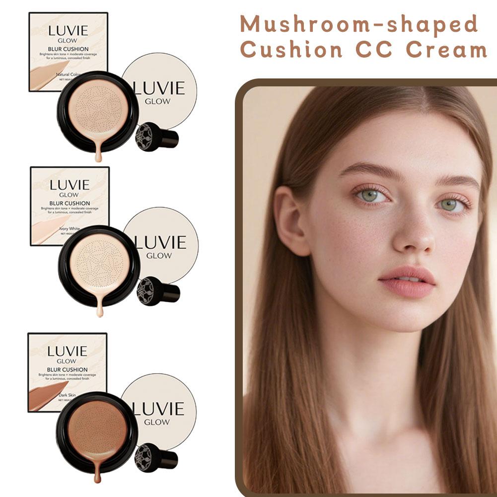 LUVIE GLOW Korean Mushroom Puf - مراجعة Bb Cushion Korean وسعره