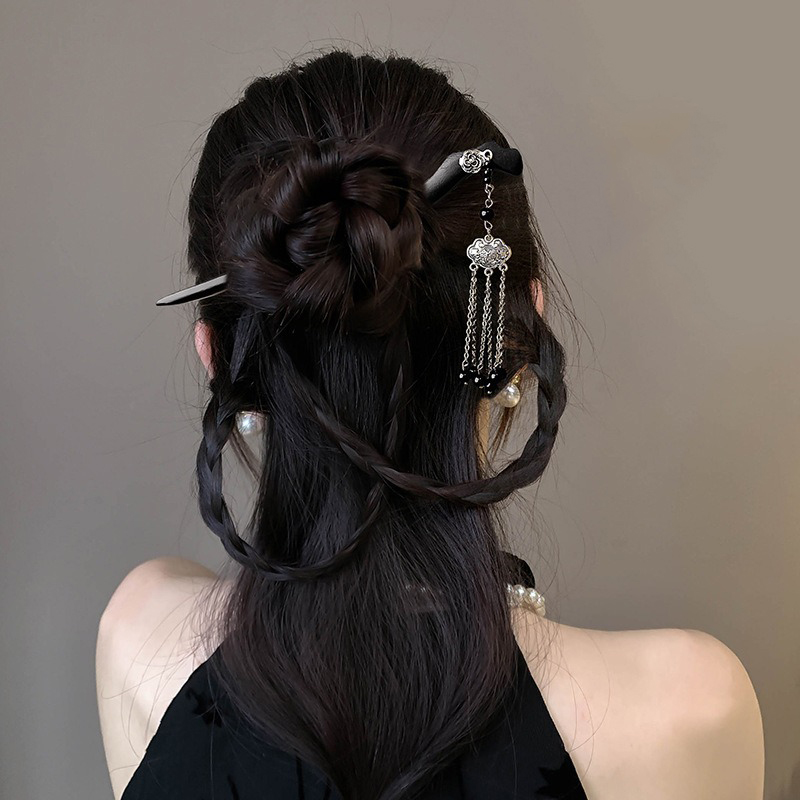 1pc Chinese Ancient Style Ink  - مراجعة Hanbok Hair Pin وسعره