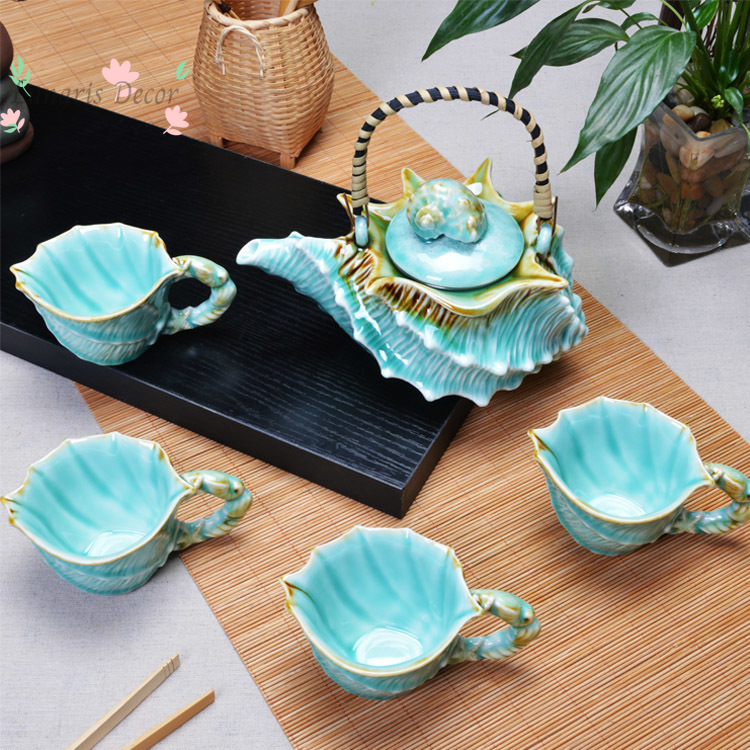 The whole set of ceramic beam  - مراجعة Celadon Ceramic Cup وسعره