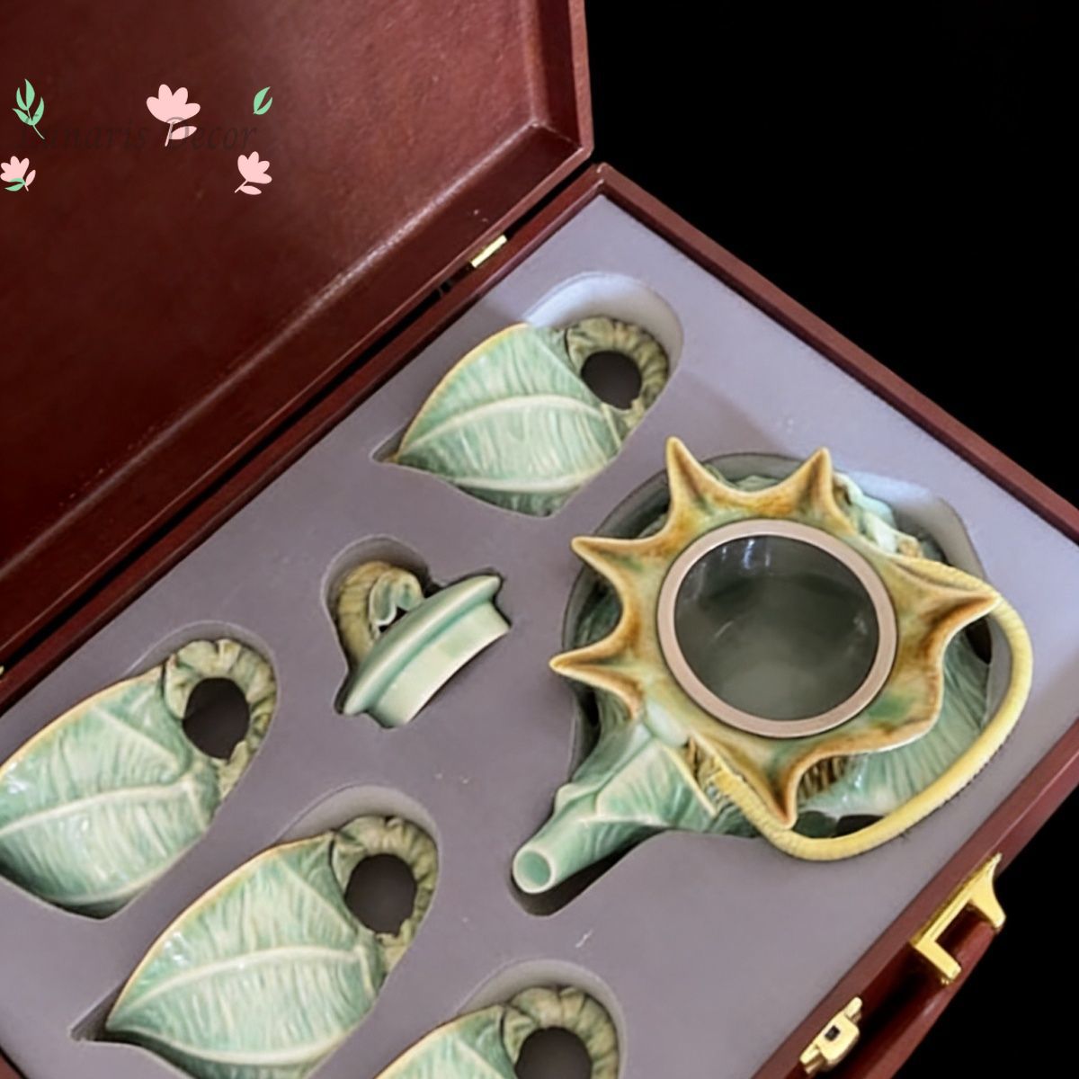 The whole set of ceramic beam  - مراجعة Celadon Ceramic Cup وسعره