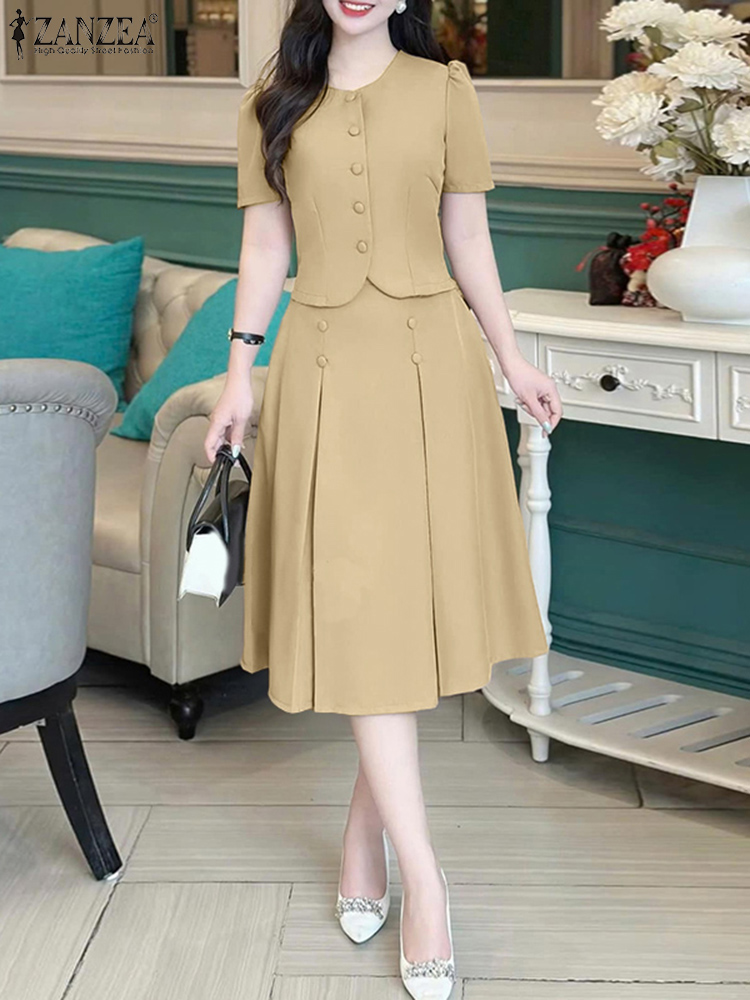 Pleated Skirts Sets Women Shor - مراجعة Korean Lifestyle وسعره