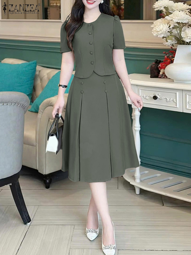 Pleated Skirts Sets Women Shor - مراجعة Korean Lifestyle وسعره