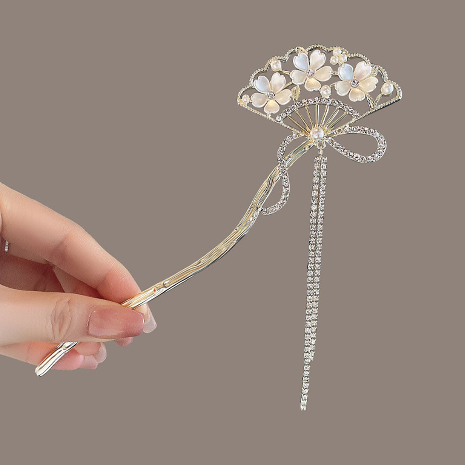 Vintage Flower Fan Shaped Hair - مراجعة Hanbok Hair Pin وسعره