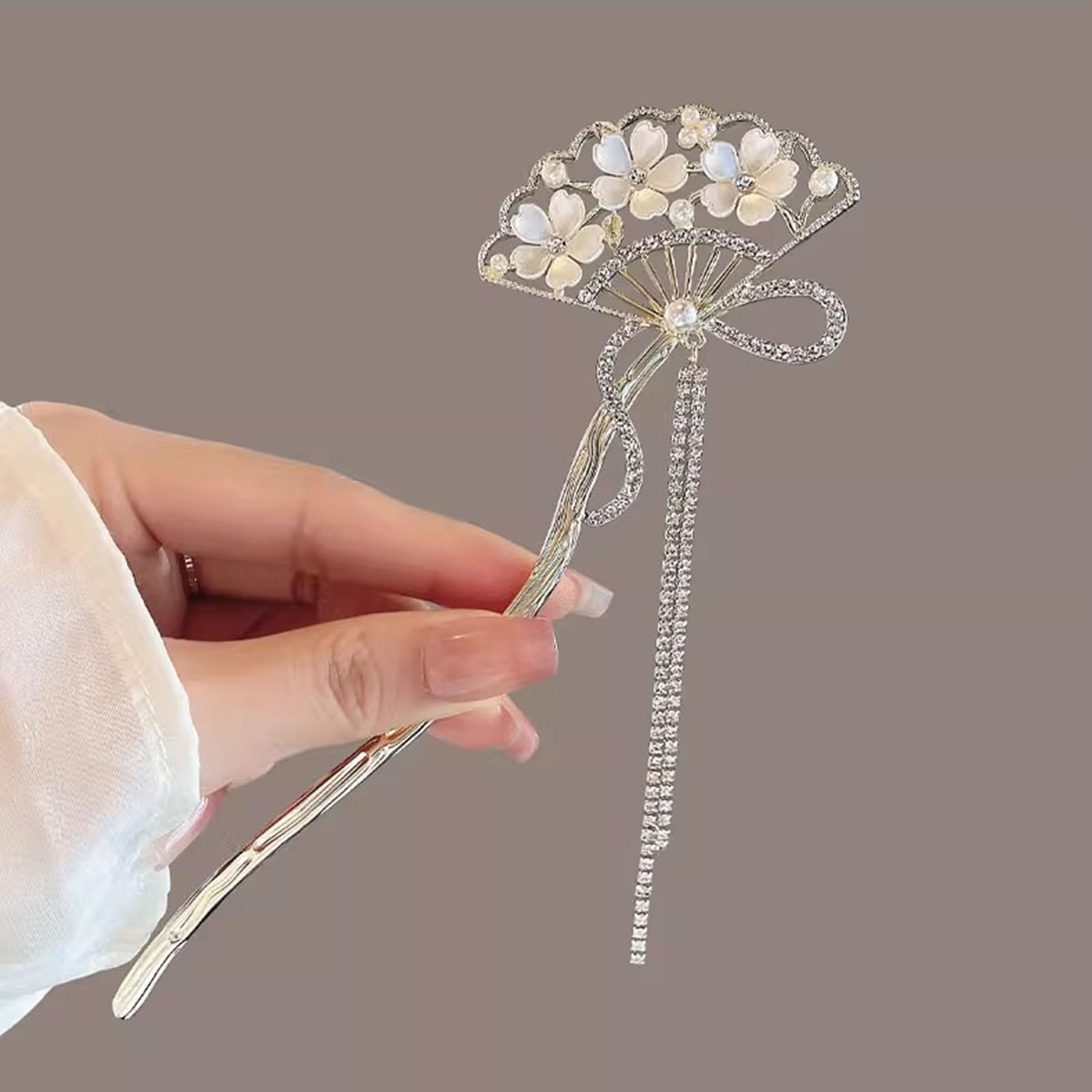 Vintage Flower Fan Shaped Hair - مراجعة Hanbok Hair Pin وسعره