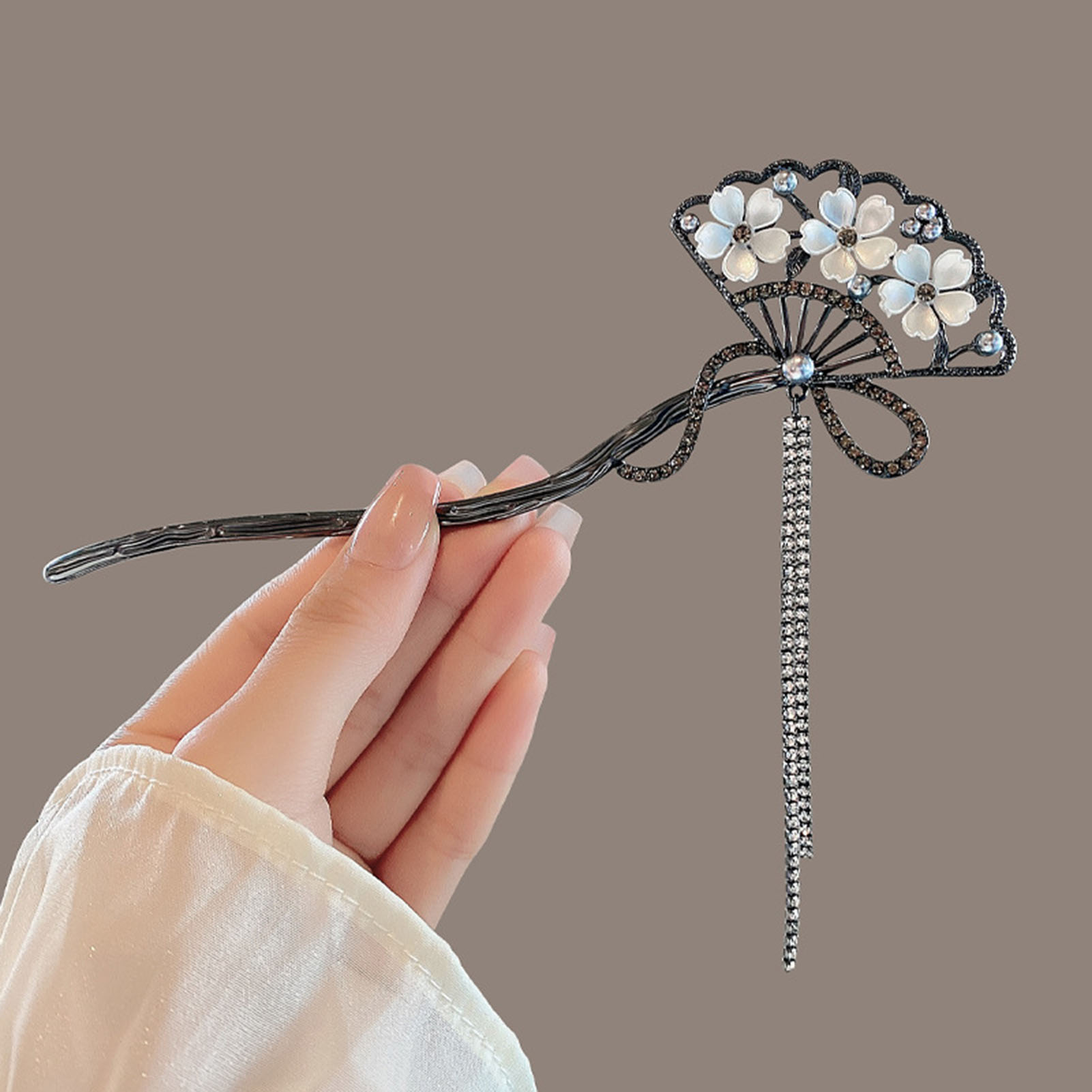 Vintage Flower Fan Shaped Hair - مراجعة Hanbok Hair Pin وسعره