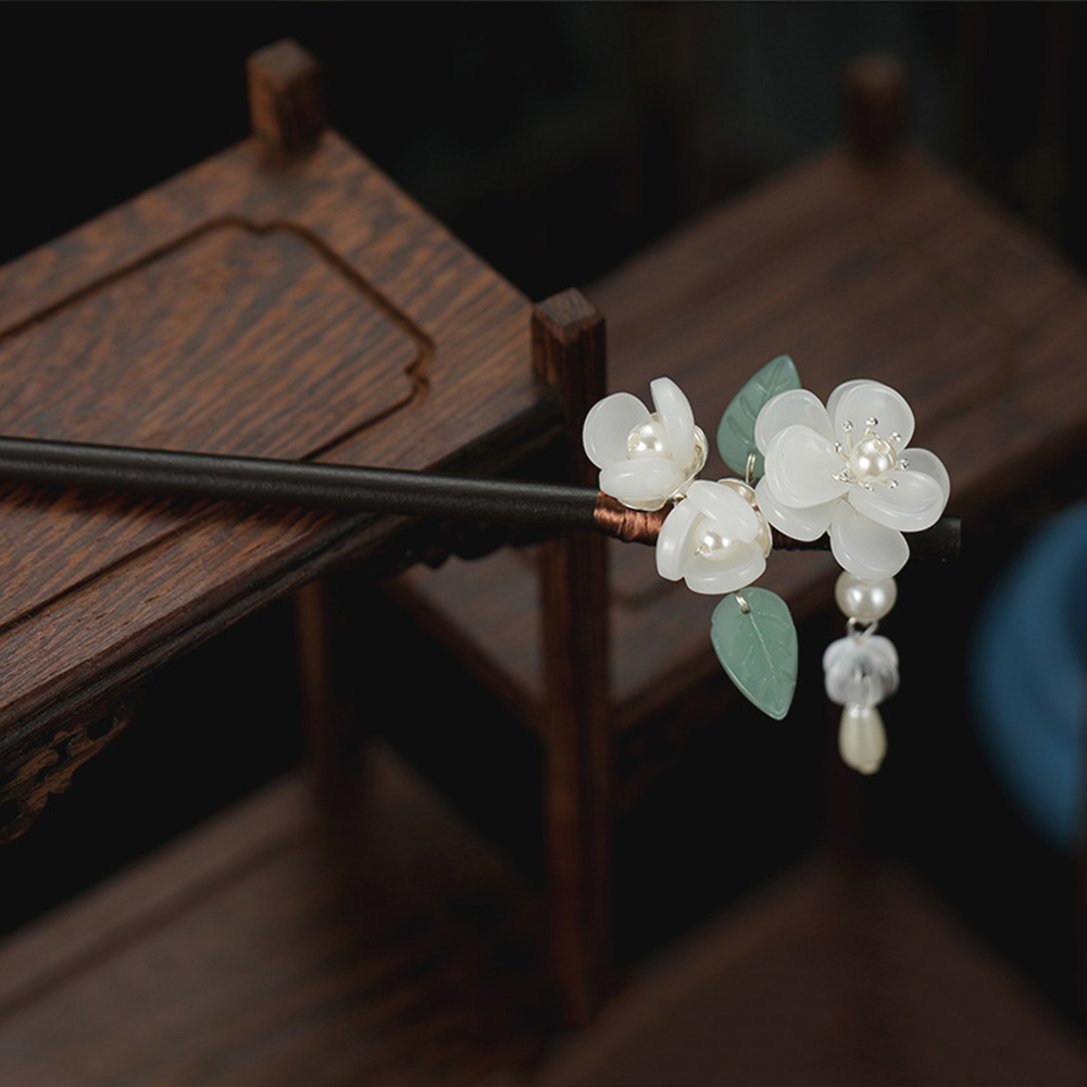Retro Flower Hairpin With Pear - مراجعة Hanbok Hair Pin وسعره