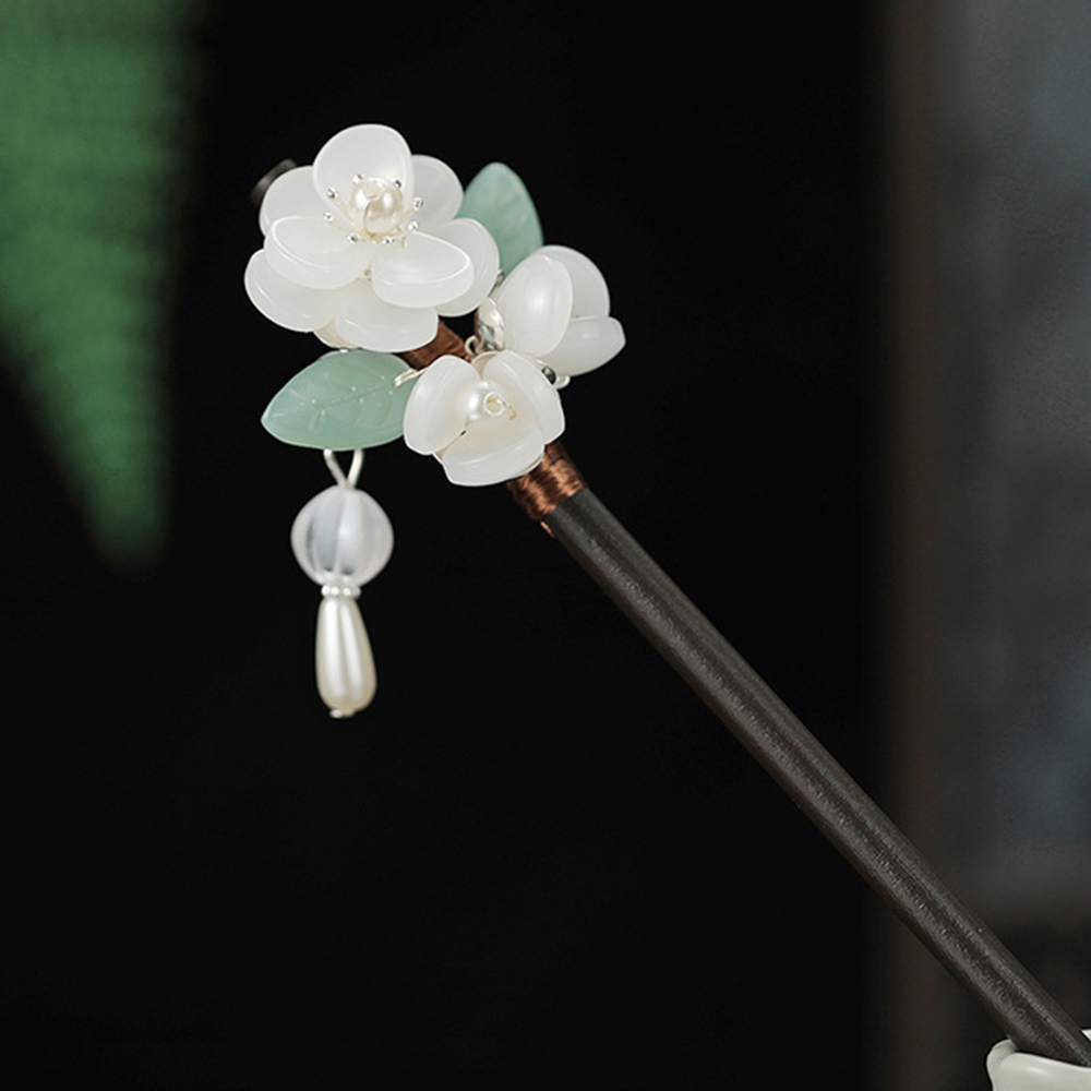 Retro Flower Hairpin With Pear - مراجعة Hanbok Hair Pin وسعره